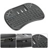 Mini Wireless Keyboard Backlit Black 2.4G RF 10-Meter Working Distance