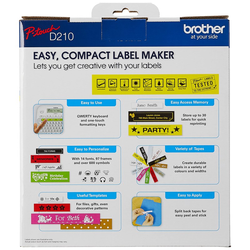 Brother D210 P Touch Label Maker Machine