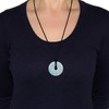 Morella Ladies' Necklace 80 cm with Doughnut Gemstone Pendant in