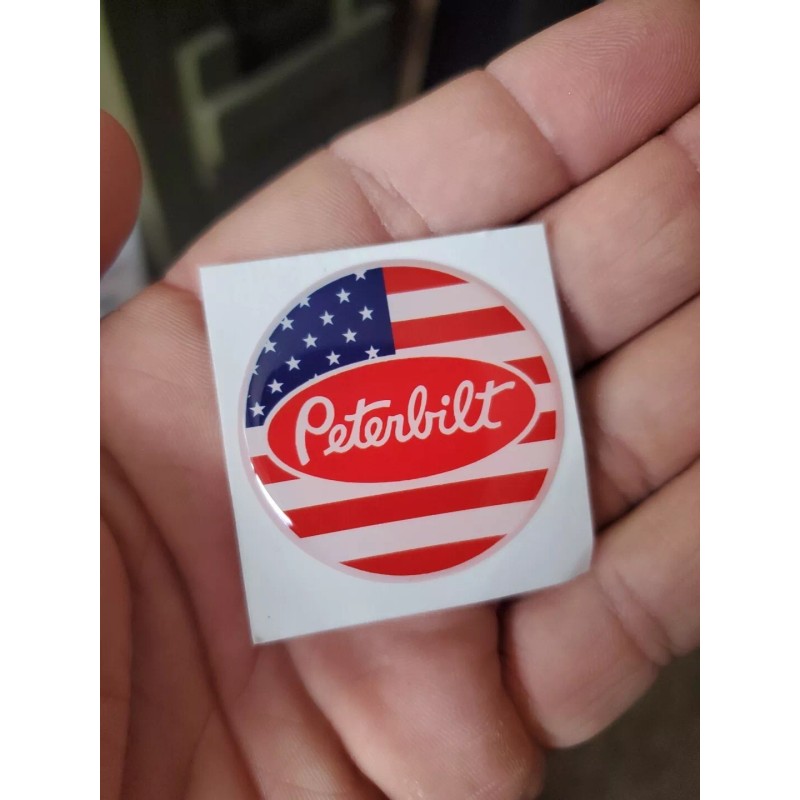 Peterbilt Steering Wheel horn button 1.5 inches Epoxy Sticker