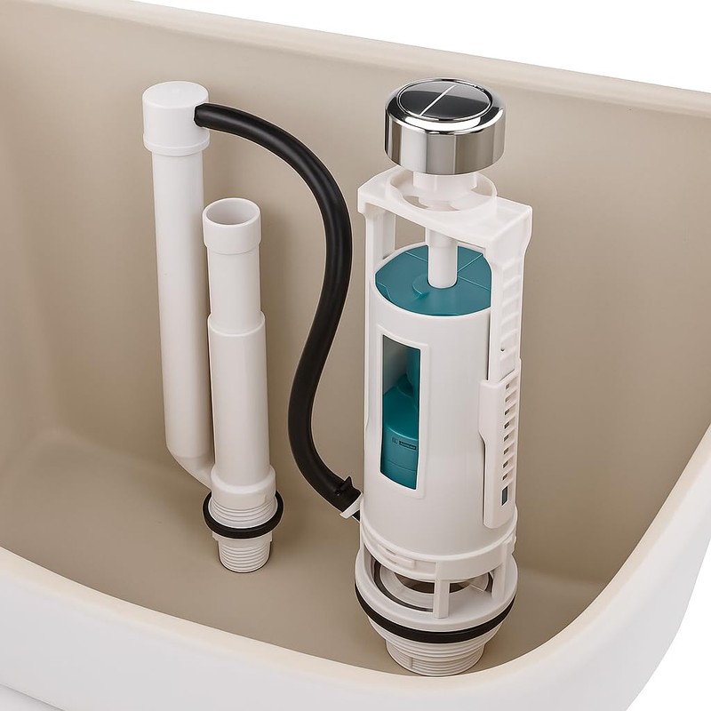 Kudos-Trading Dual Flush Universal Adjustable Cistern Valve Water-Saving, Easy Installation