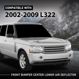 G-PLUS Front Bumper Center Lower Air Deflector Spoiler Compatible with Land Rover Range Rover L322 2002-2009 DXJ500040