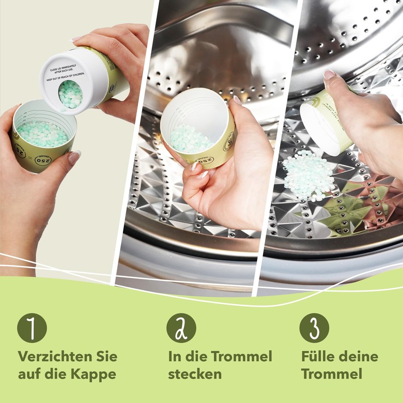 Cosmeau Wäscheparfüm Perlen Frühlingsfrisch - Nachhaltige Duftperlen für Waschmaschine -