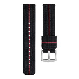 ibenifit Nylon Watch Strap 20mm 22mm, Quick Release Military Elastic Band, Two-Piece Waterproof Replacement Wristband for Men & Women