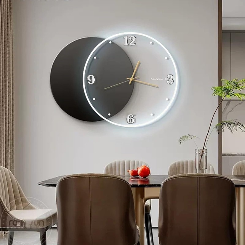 JUNRU 15 Pieces Clock Numerals Kit in Black Silver Gold