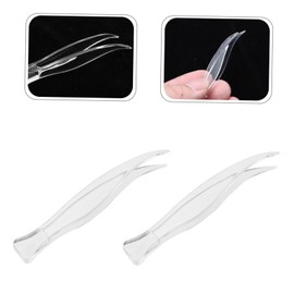 Ciieeo 2sets Weight Tweezers Plastic Makeup Clips Weight Block Clips for Daily Use and School Experiments Hard Wearing Material Non Peeling Color Practical and Convenient 25pcs*2