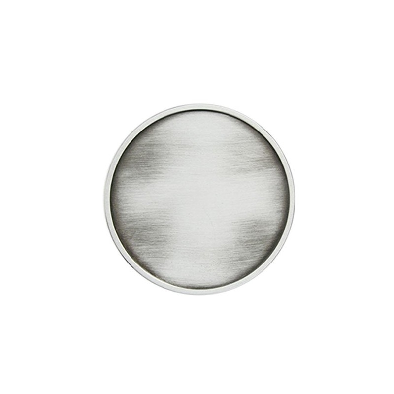Schnalle123 Belt Buckle Classic Blank Round Western 3D Look for