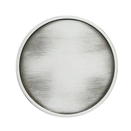 Schnalle123 Belt Buckle Classic Blank Round Western 3D Look for Interchangeable Belt Buckle Buckle Model 204, silver