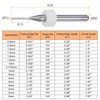 sourcing map 10pcs End Mill Bits 1mm Solid Carbide CNC
