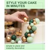 YIPFEN Palline Decorative Torta Set 32 Pezzi, in Schiuma Oro,