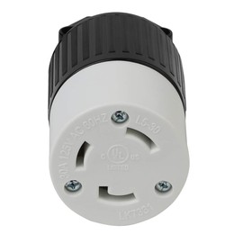 Nema L5-30R 30 Amp 125 Volt Connector, L5-30 Locking Power Cord Connector 2P 3W, Locking Plug, Industrial Grade DIY Twist-Lock Cord Connector