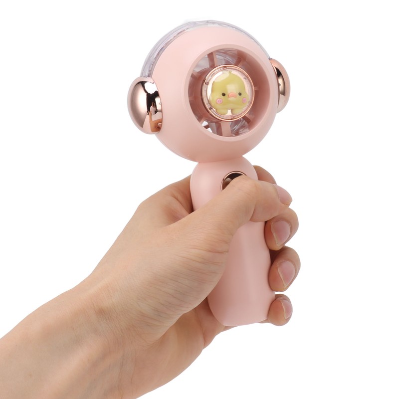 Lovely Handheld Misting Fan with Atomization Function USB Rechargeable Small