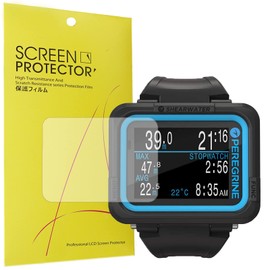 Giaogor Screen Protector for Shearwater Research Peregrine Dive Computer, HD Clear Flexible TPU Film [Bubble-Free] [Compatible with Case] [Premium Quality] Screen Protector (Pack of 6)