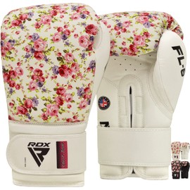 RDX Women Boxing Gloves for Training Muay Thai Maya Hide Leather Ladies Mitts, Kickboxing, Sparring Glove for Punch Bag, Focus Pads and Double End Ball Punching