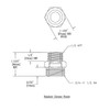 T&S Brass 005224-25 Adapter, 3/4-11.5" NH Male x 1/2" NPT