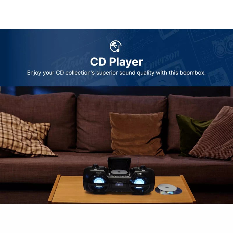 Emerson Portable Cassette Player and Recorder w Multi-Media Playback and