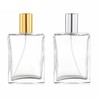 YORROR 2 Pcs Clear 100ml Perfume Bottle,Glass Perfume Atomizer Refillable