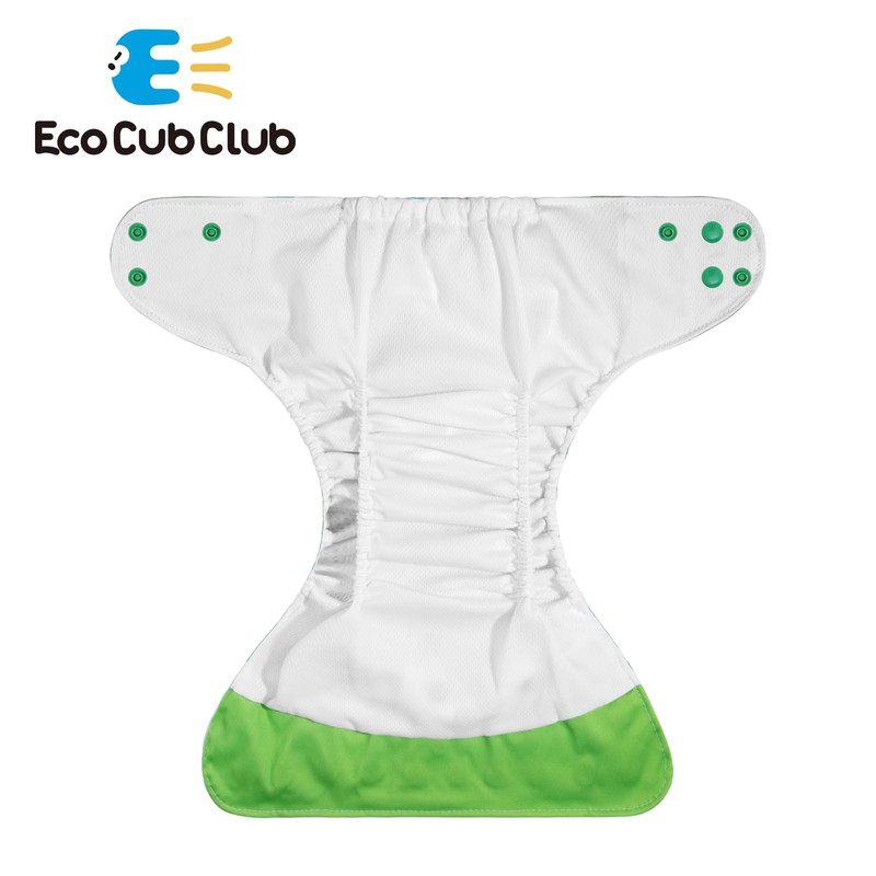 Reusable Washable Cloth Diapers 6pcs for Baby Shower,Leak-Proof Double Gussets