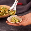 3Pcs Metal Small Slotted Spoon Durable Steel Caviar Strainer Spoons