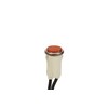 Round Indicator Light with Non Replacable Lamps, Press Fit, 0.5"
