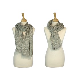 Sunsa Women's / Men's Scarf, Soft Winter Men's Scarf/Neckerchief Made of Cotton & Viscose, Unisex Winter Scarf with Fringes, Scarf Autumn Scarf Scarves & Scarves as a Gift for Men or Women, Khaki