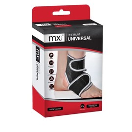 MX Health Ankle Support/Brace - Premium Neoprene Brace - Adjustable Universal Size for Small/Medium/Large (S/M/L)