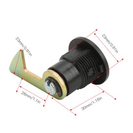 Accesorio para Motocicleta Bloqueo Trasero Cerradura Accesorio para Motocicleta Accesorio para Scooter Bloqueo Trasero Aluminio Plástico Universal para Motocicletas Eléctricas Maletero de (un gancho largo)