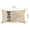 Nicokee Throw Pillow Cover Love Quote 1 Corinthians 13 4-8
