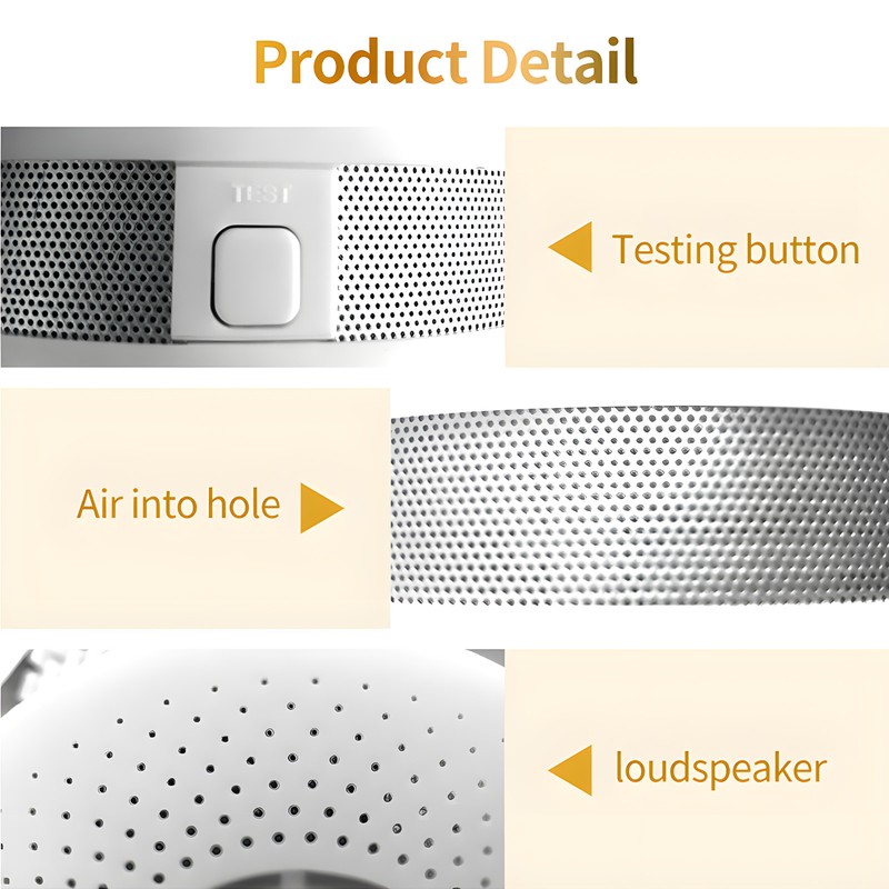 Smoke and Carbon Monoxide Detector Combo with Sound Warning and