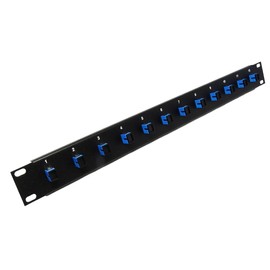 12 Port SC Simplex Fiber Optic Cable Patch Panel Singlemode (Loaded 1u) 19"