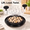 Manual Chicken Shredder Tool for Cooked Meat – Clear-Lid Rotating