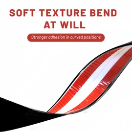 22 Feet Flexible Inside & Outside Corner Trim Molding, Peel and Stick Molding Trim for Walls, Corner Trim molding, Wall Corner Protector (Black, Width 2.4 in)