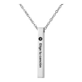 Yaaj Diseños Regalo Collar Spotify Canción Amor Corazón Grabado Personal