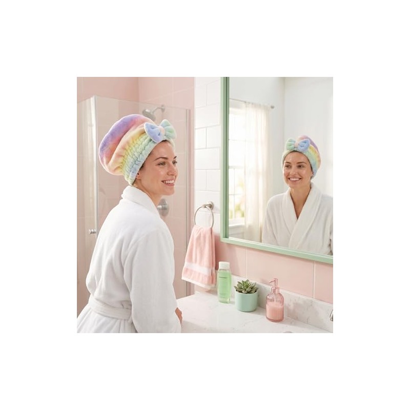 Toalla de microfibra para el cabello, súper absorbente, de secado