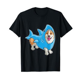 Shark Corgi Shirt Funny Dog Suit Puppy Great White Gift T-Shirt