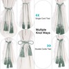 sourcing map 2Pcs Tassel Curtain Tiebacks, Curtain Holdbacks with Tassel