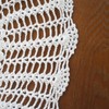 USTIDE Handmade Crochet Cotton Tablecloth Round White Crochet Tablecloth Romantic