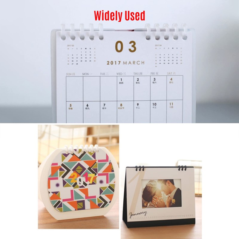 10PCS Binding Spine Combs 6 Holes Plastic Loose Leaf Binder