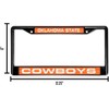 Rico Oklahoma State Cowboys Black Metal License Plate Frame Holder