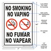 Brimar - 7" x 10" - Bilingual No Smoking No