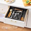 Pipishell Kitchen Utensil Storage Tray Silverware Drawer Organizer Expandable BPA-Free