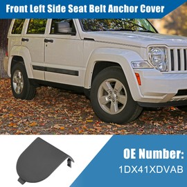 X AUTOHAUX 1Pcs Front Left Side for Seat Belt Anchor Cover for Jeep Liberty 2009-2012 for Dodge Black