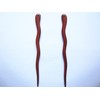 Myhsmooth Z8z-zly-lightning 2 Count Hair Sticks Natural Red Sandalwood Handmade