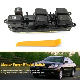 Meyffon Master Power Window Switch Compatible with Lexus ES300 V6 3.0L 2002-2003, ES330 V6 3.3L 2004-2006 Replace 8404033030 8404033031 DWS2204 1S12220 SW9294 Front Left Drive Side Window Switch