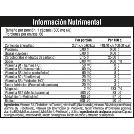 Vitaminas Muscle Pharm Complejo Cápsulas Sabor Unidades
