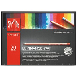 CREATIVE ART MATERIALS Caran D'ache Luminance Colored Pencil Set of 20 (6901.720)
