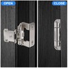 12 Pack 1/2 inch Overlay Semi Partial Wrap Around Cabinet