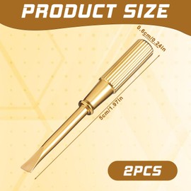 2PCS Bracelet Screwdriver Stainless Steel, Screwdriver for Bracelets, Mini Screw Driver Jewelry Repair Tools, Bracelet Repair Screwdrivers with Non-slip Handle, Gold