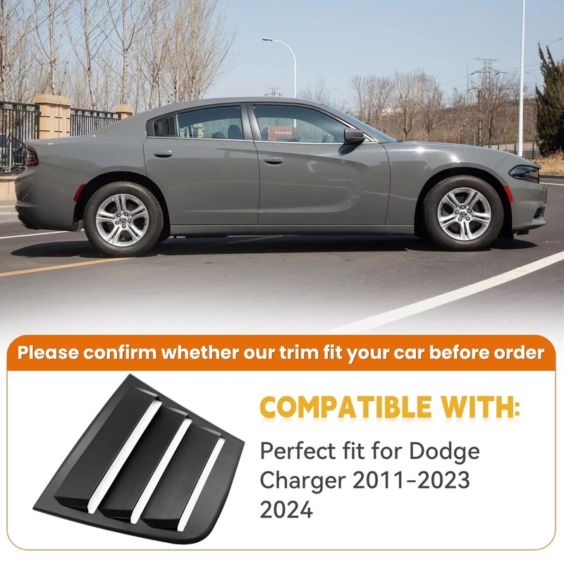 TENGBASE for Dodge Charger 2011-2023 2024 Side Window Shades Cover