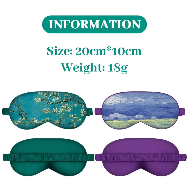 Pack of 2 Mulberry Silk Sleeping Mask Both Sides Real
